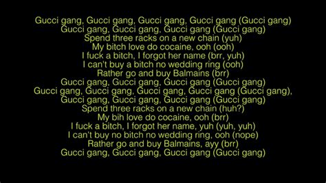 gucci gang lyrics.